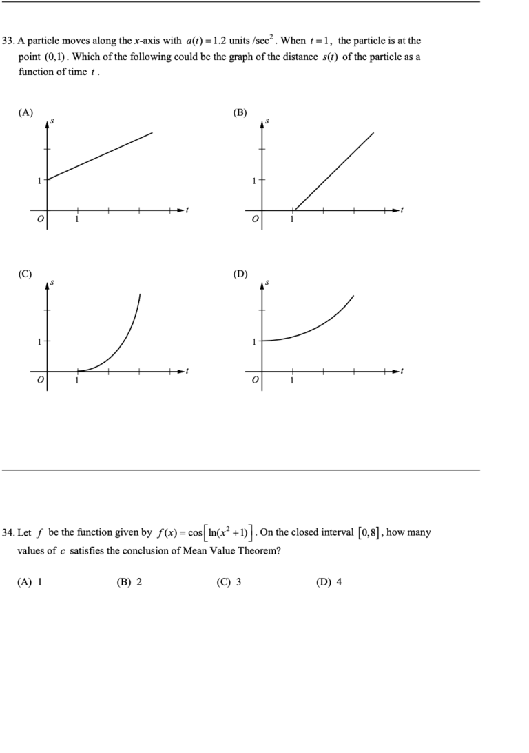 AP Calculus AB Practice Test 2